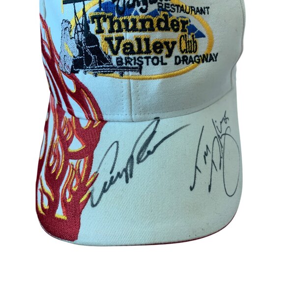 2.  Baseball Cap Thunder Valley Bristol Raceway  Red Flames on Cap and Bill - Picture 4 of 7